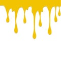 Paint Yellow colorful dripping splatter , Color splash or Dropping Background vector design