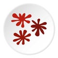 Paintball blob icon circle