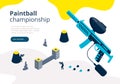 Paintball championship banner Royalty Free Stock Photo