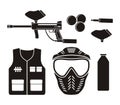 Paintball equipment - pictogram