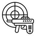 Paintball icon vector