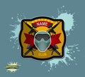 Paintball logo emblem. paintball guns and Wings. Mortal Heraldry