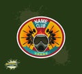 Paintball logo. paintball guns.