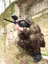 Paintball player Royalty Free Stock Photo