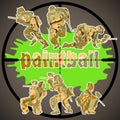 Paintball players