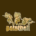 Paintball players