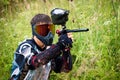 Paintball shooter Royalty Free Stock Photo