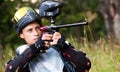 Paintball shooter Royalty Free Stock Photo