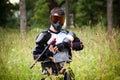 Paintball shooter in the field