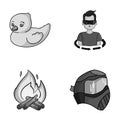 Paintball, tourism and other monochrome icon in cartoon style.technology, game icons in set collection. Royalty Free Stock Photo