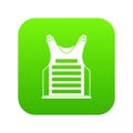 Paintball vest icon digital green