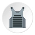 Paintball vest icon circle