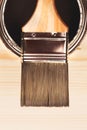 Paintbrush on the can Royalty Free Stock Photo