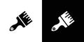 Paintbrush icon logo set vector Royalty Free Stock Photo