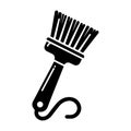 Paintbrush Icon - A Simple Black and White Design Royalty Free Stock Photo