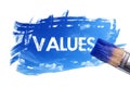 Painting values word