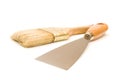 Paintbrush and putty knife