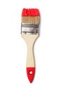 Paintbrush with red paint Royalty Free Stock Photo