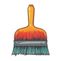 paintbrush repair color design icon