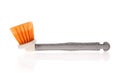 Paintbrush or small broom on white Royalty Free Stock Photo