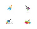 Paintbrush symbol illustration Royalty Free Stock Photo