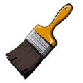 Paintbrush for wall repaint Royalty Free Stock Photo