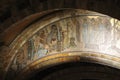 Painted arch inside Palacio de Bellas Artes, CDMX