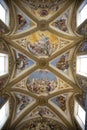 Painted baroque ceiling