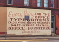 Painted billboard advertising office supplies