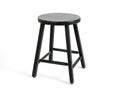 Painted black wooden stool
