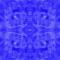 Painted blue water color symmetrical background canvas