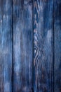 Painted blue wood