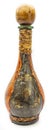 Decorated bottle with cork