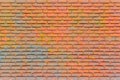 Painted brick wall texture. Colorful brickwork background Royalty Free Stock Photo