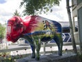 Painted Buffalo in Jackson Hole Wyoming