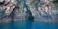 Painted Cave on Santa Cruz island in the Channel Islands National Park off the coast of Santa Barbara California USA