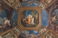 Ceiling in Vatican Museum Royalty Free Stock Photo