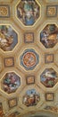 Vatican Museum Hallway Ceiling. Royalty Free Stock Photo