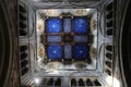 Painted Ceiling in a Medieval Church Tower