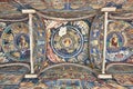 Painted fresco of the orthodox monastery of Horezu, Romania, World Heritage Site- 2018