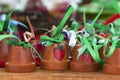 Painted ceramic bells