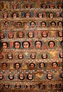 Painted church ceiling in ethiopia