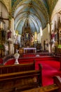 Painted Church Interior Royalty Free Stock Photo