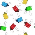 Painted clerical clip. A sketch. Seamless vector pattern Royalty Free Stock Photo