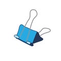 Painted clerical clip. A sketch. Vector Image.