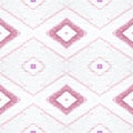 Painted Color Mexican Pattern. Seamless Geometric