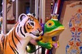 Colorful Carousel Tiger and Frong
