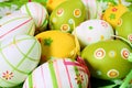 Painted Colorful Easter Eggs