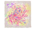 Painted colorful exploding swirl spiral