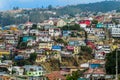 Painted colorful houses in city Valparaiso, Chile Royalty Free Stock Photo
